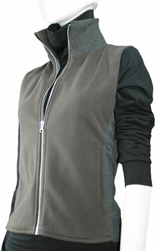 Infrarot-Fleece-Weste - grau - Gr. XL